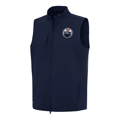 Men's Antigua Navy Edmonton Oilers Demand Full-Zip Vest