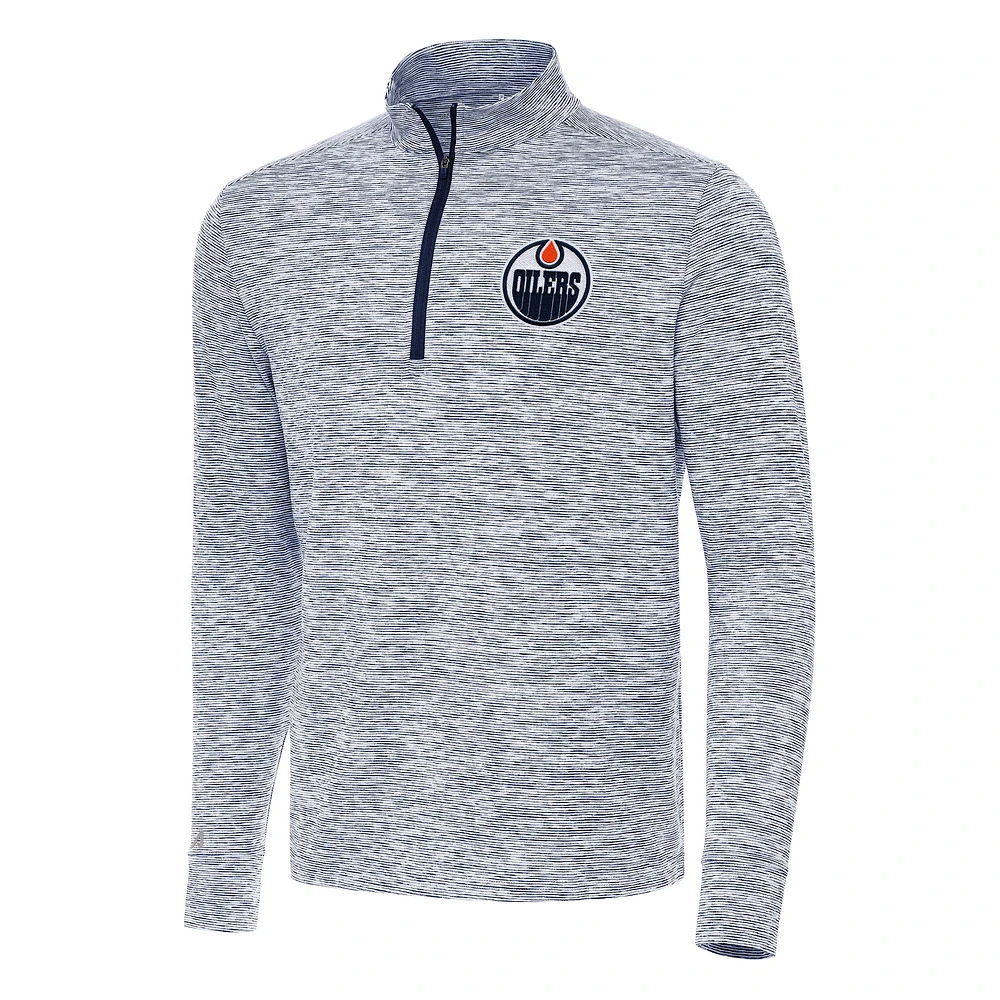 Men's Antigua Navy Edmonton Oilers Cause Quarter-Zip Top