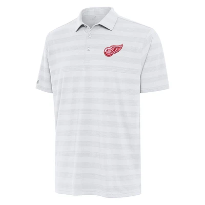 Men's Antigua White Detroit Red Wings Tunnel Polo