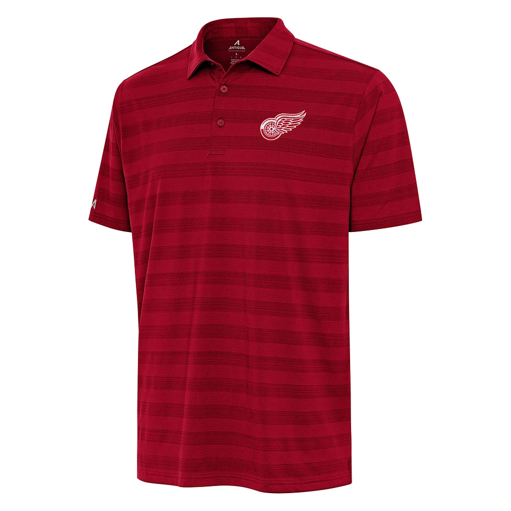 Men's Antigua Red Detroit Wings Tunnel Polo