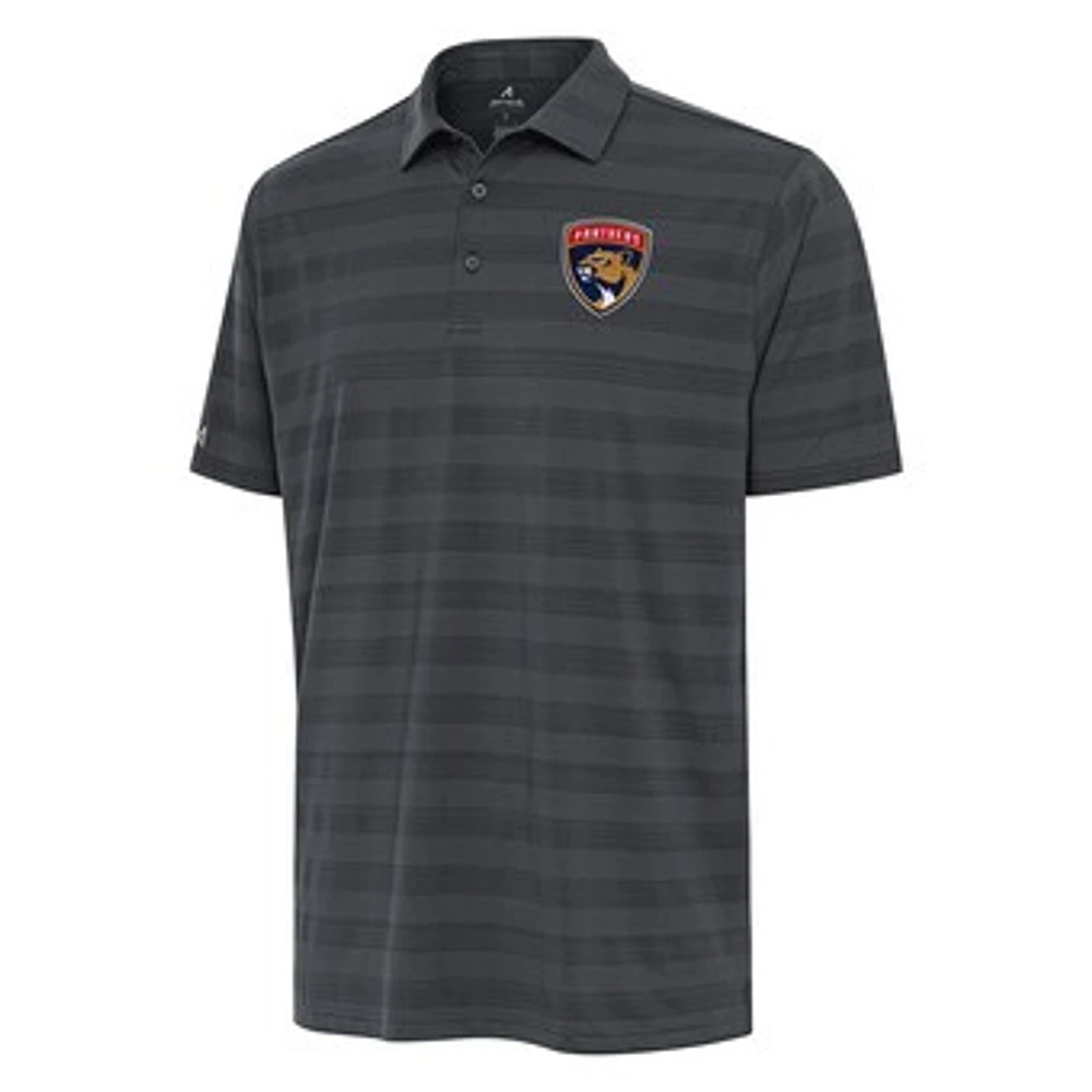 Men's Antigua Pewter Florida Panthers Tunnel Polo