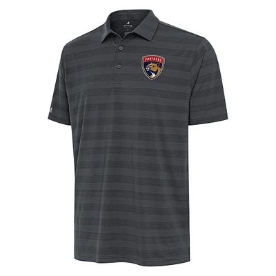 Men's Antigua Pewter Florida Panthers Tunnel Polo