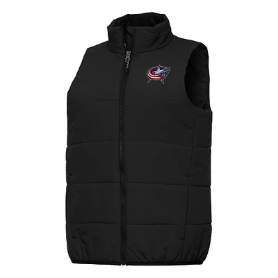 Women's Antigua Black Columbus Blue Jackets Experience Full-Zip Vest