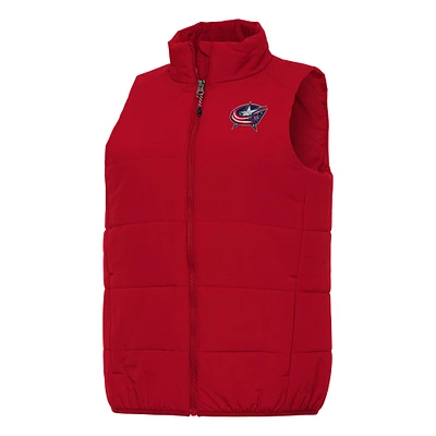 Women's Antigua Red Columbus Blue Jackets Experience Full-Zip Vest