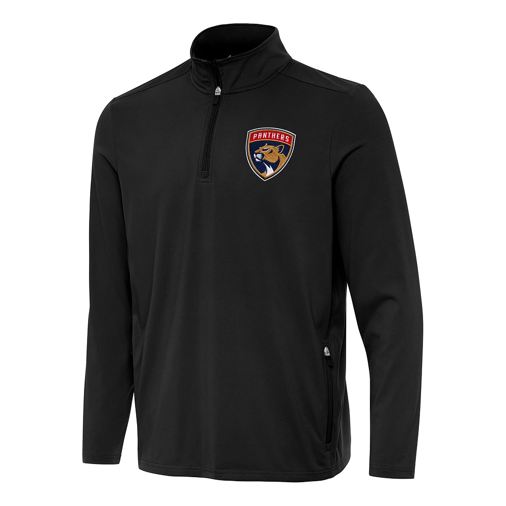 Men's Antigua Florida Panthers Perilous Quarter-Zip Sweatshirt