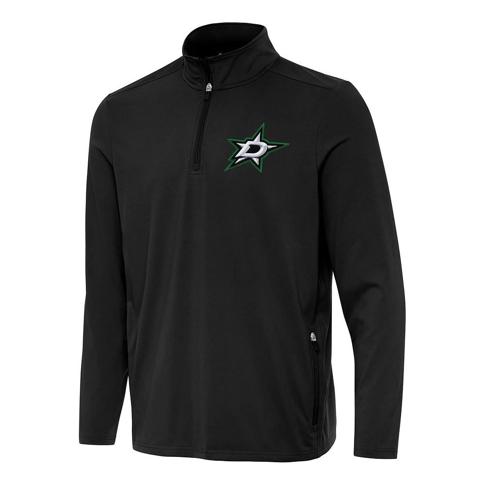 Men's Antigua Dallas Stars Perilous Quarter-Zip Sweatshirt