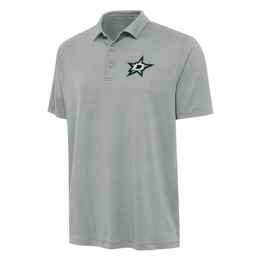 Men's Antigua Gray Dallas Stars Reprocess Polo