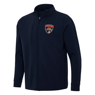 Men's Antigua Navy Florida Panthers Regard Full-Zip Jacket