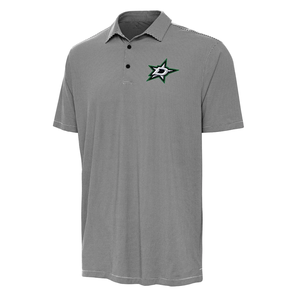 Men's Antigua Black Dallas Stars Twine Polo
