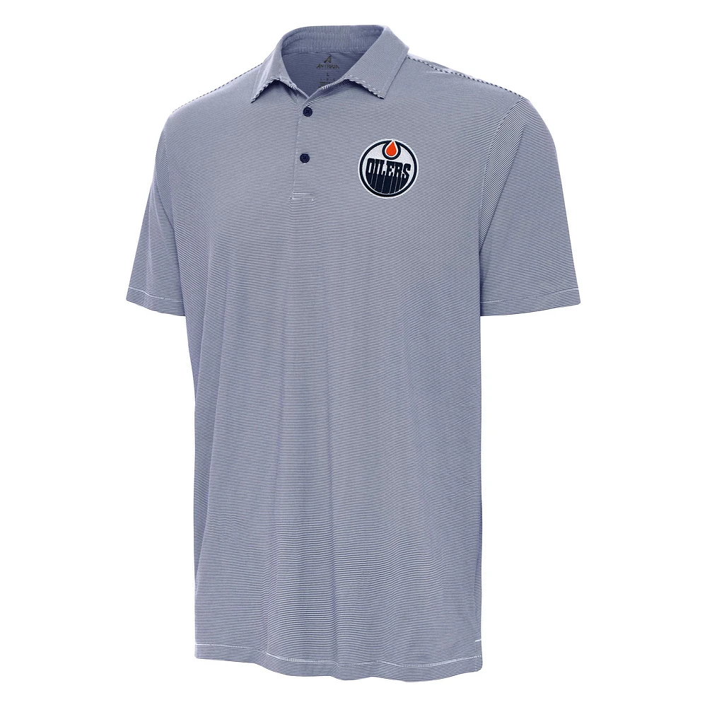 Men's Antigua Navy Edmonton Oilers Twine Polo