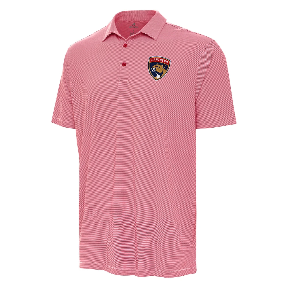 Men's Antigua Red Florida Panthers Twine Polo
