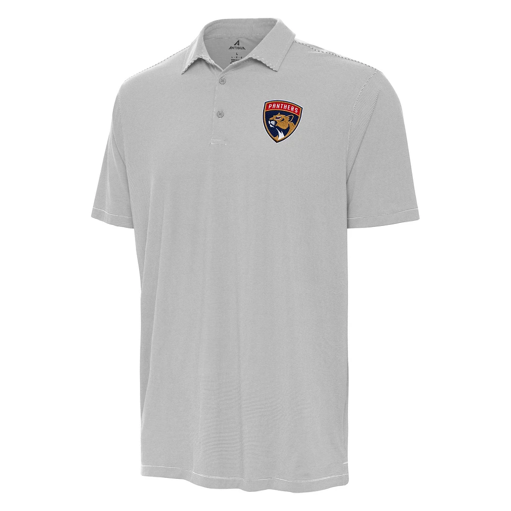 Men's Antigua Gray Florida Panthers Twine Polo