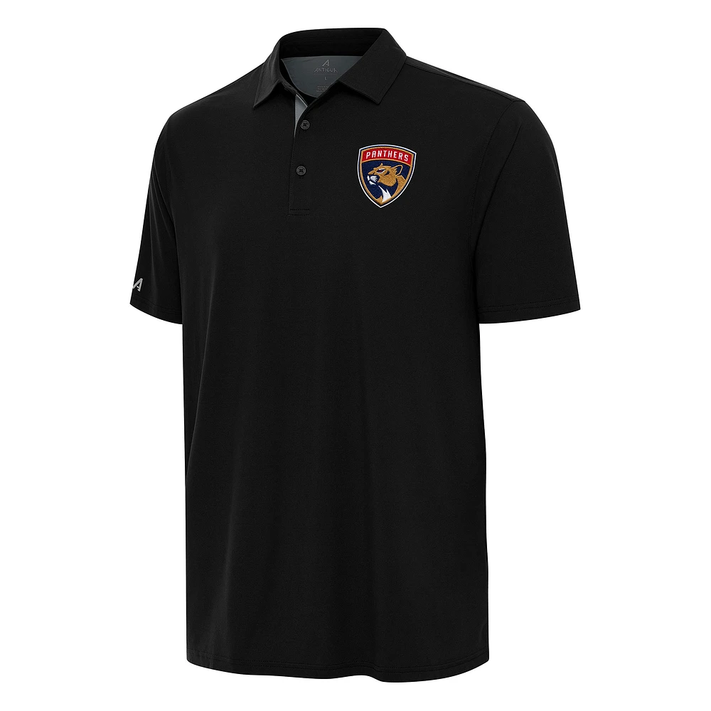 Men's Antigua Black Florida Panthers Era Polo