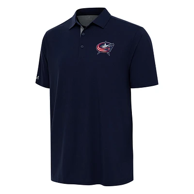 Men's Antigua Navy Columbus Blue Jackets Era Polo