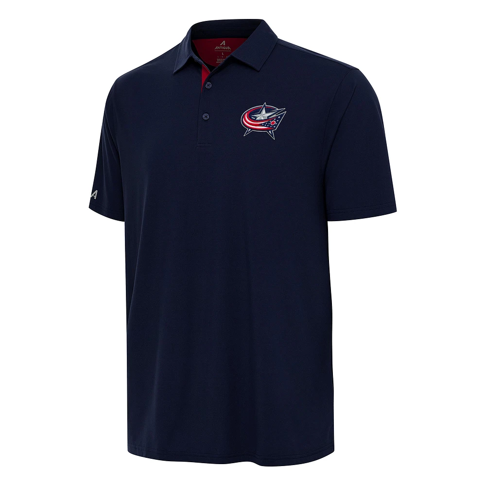 Men's Antigua Navy Columbus Blue Jackets Era Polo