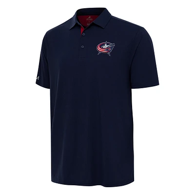 Men's Antigua Navy Columbus Blue Jackets Era Polo