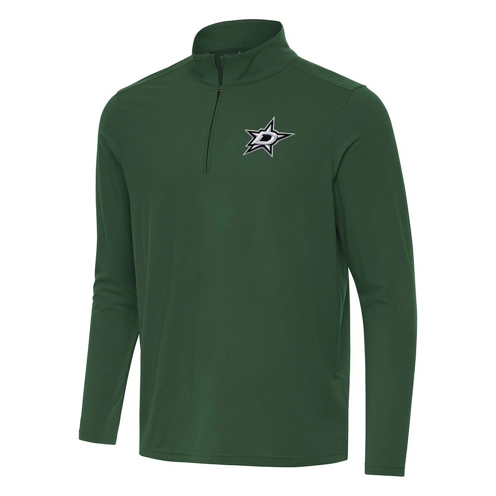Men's Antigua Hunter Green Dallas Stars Intent Quarter-Zip Top