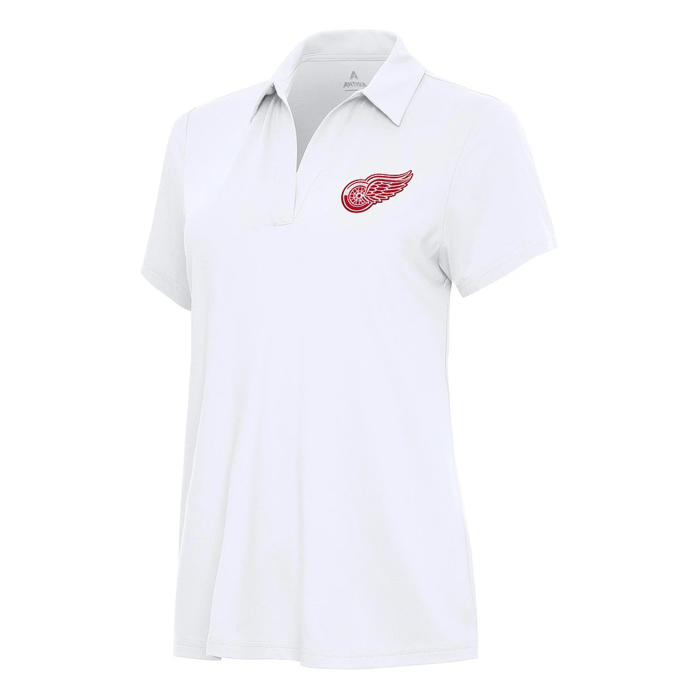 Women's Antigua White Detroit Red Wings Era Polo