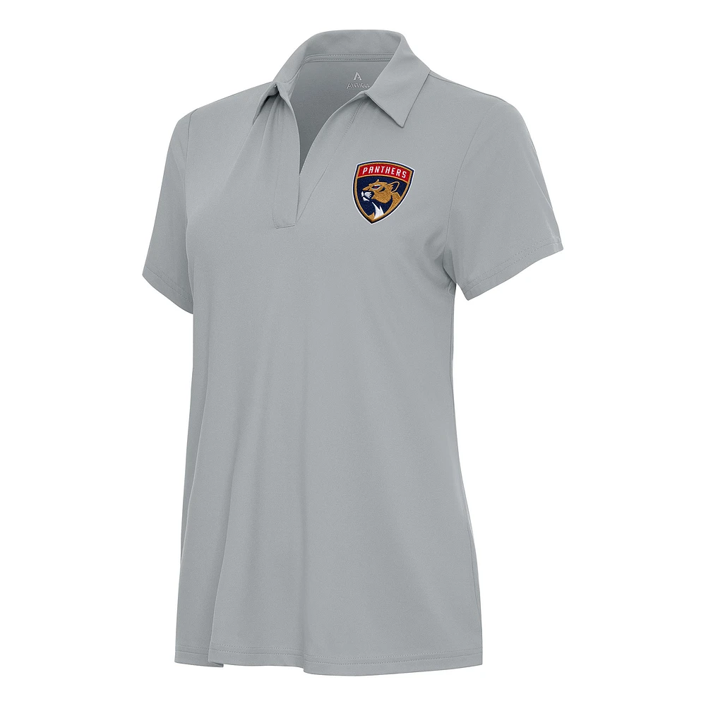 Women's Antigua Gray Florida Panthers Era Polo