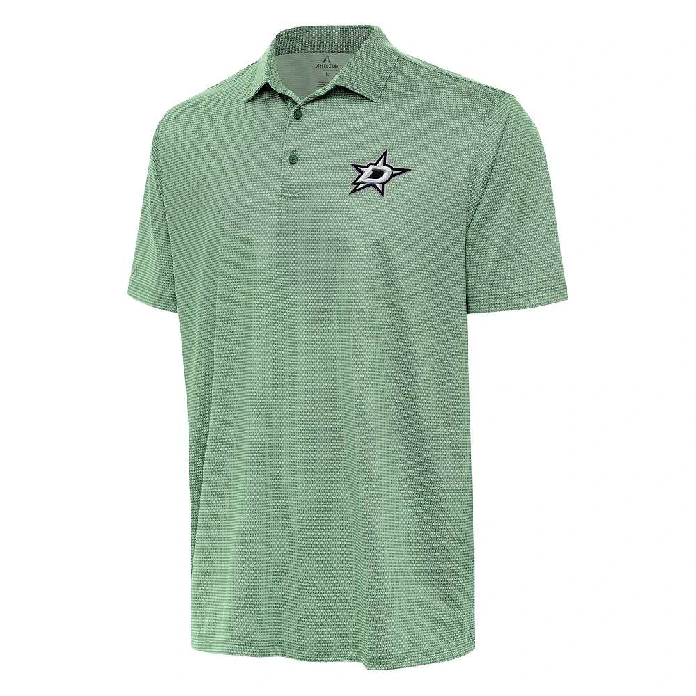Men's Antigua Hunter Green/White Dallas Stars Rings Polo