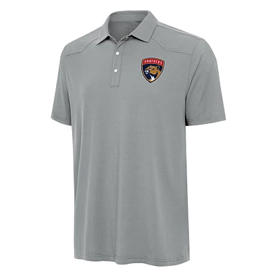 Men's Antigua Gray Florida Panthers Western Polo