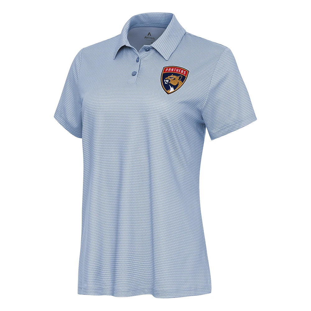 Women's Antigua White Florida Panthers Rings Polo