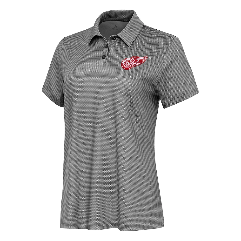 Women's Antigua White Detroit Red Wings Rings Polo