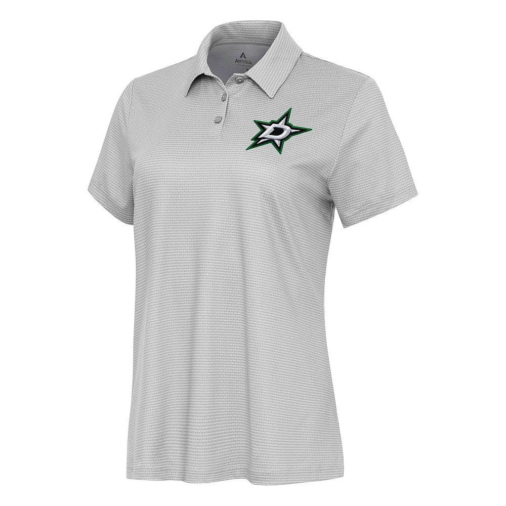 Women's Antigua White Dallas Stars Rings Polo