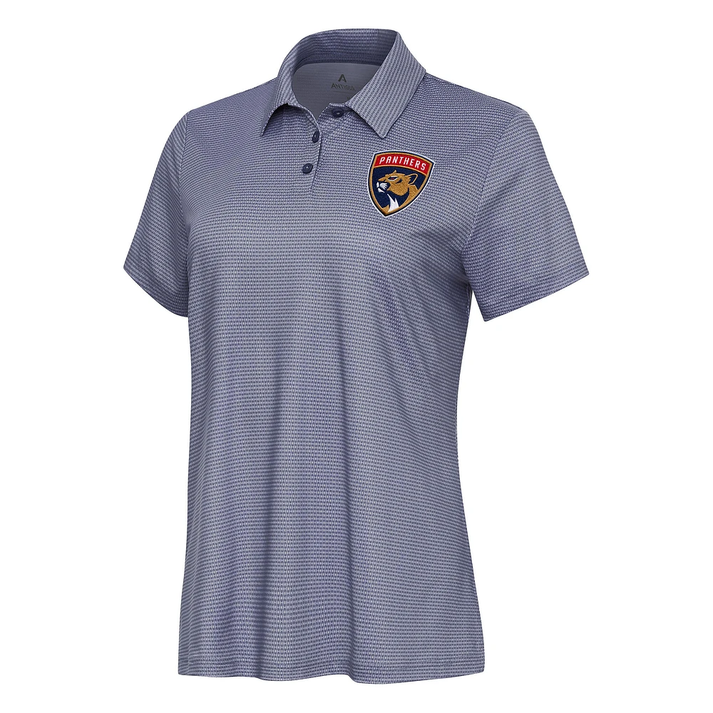 Women's Antigua White Florida Panthers Rings Polo