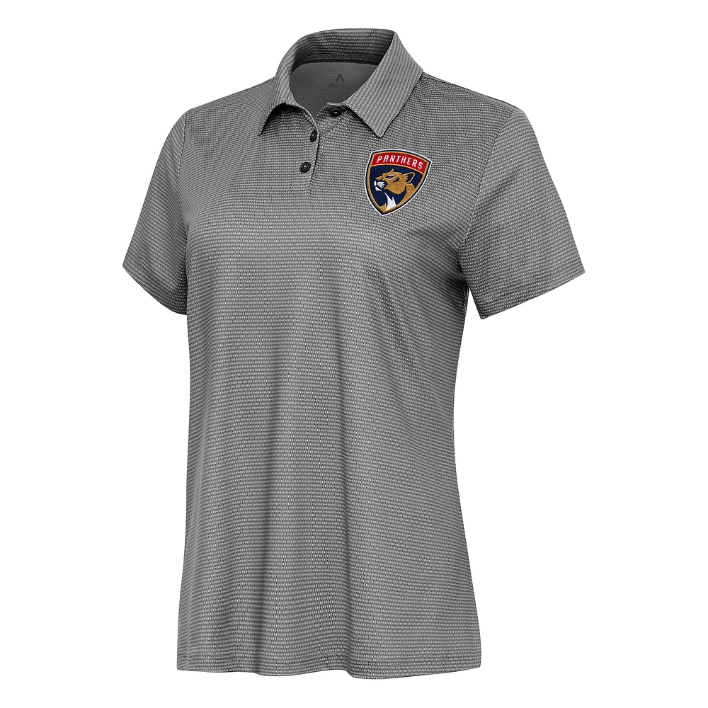 Women's Antigua White Florida Panthers Rings Polo