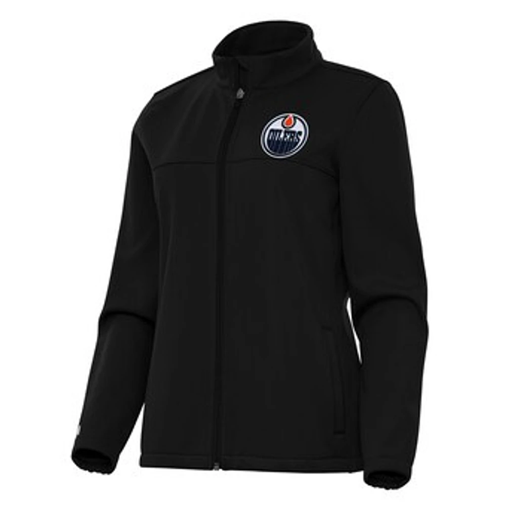 Women's Antigua Edmonton Oilers Links 2 Full-Zip Golf Jacket