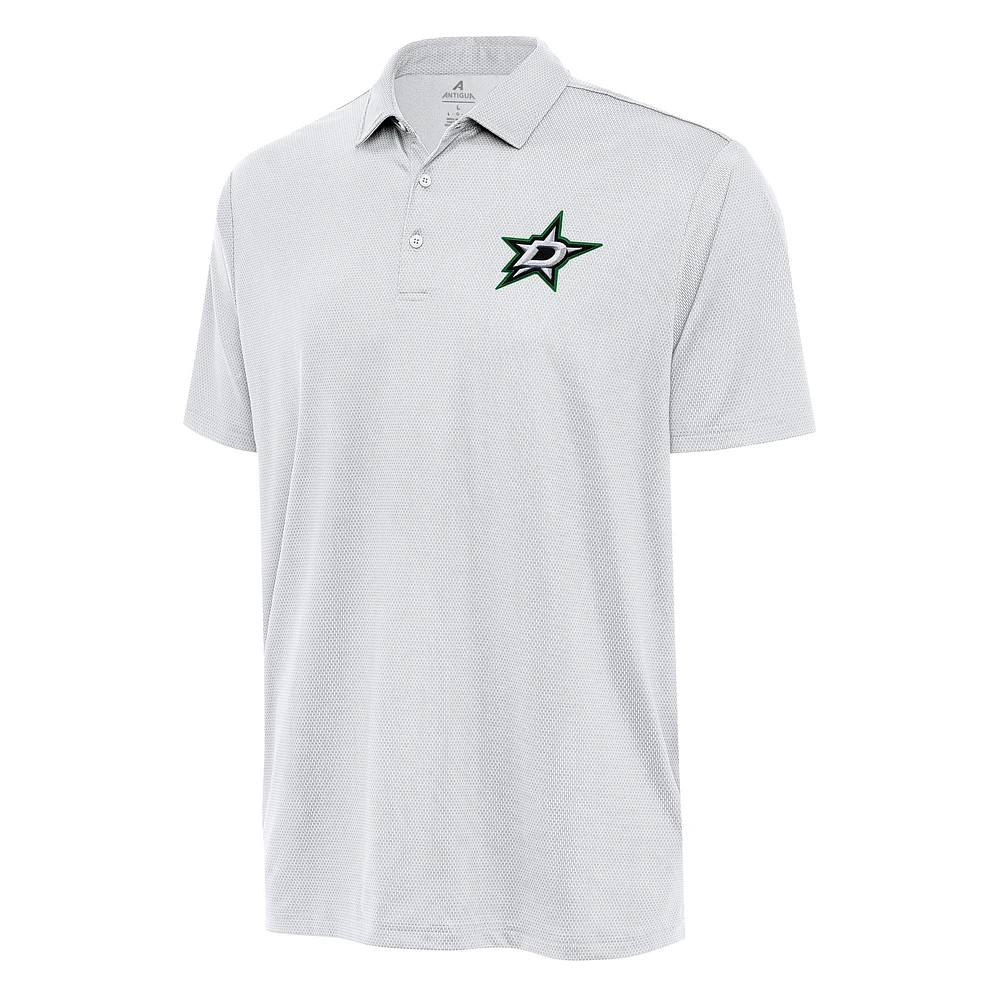 Men's Antigua White Dallas Stars Big & Tall Ellipse Polo