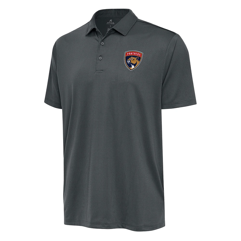 Men's Antigua Pewter Florida Panthers Big & Tall Ellipse Polo
