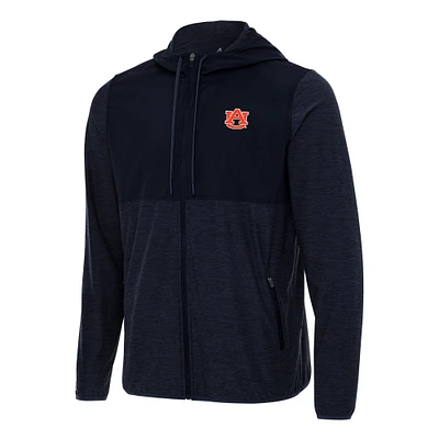 Men's Antigua Navy Auburn Tigers Sway Full-Zip Hoodie