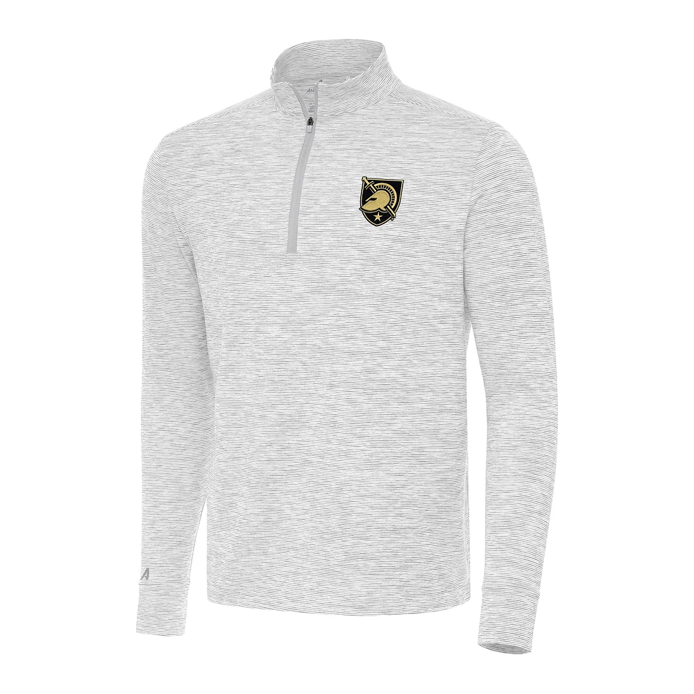 Men's Antigua Gray Army Black Knights Cause Quarter-Zip Top