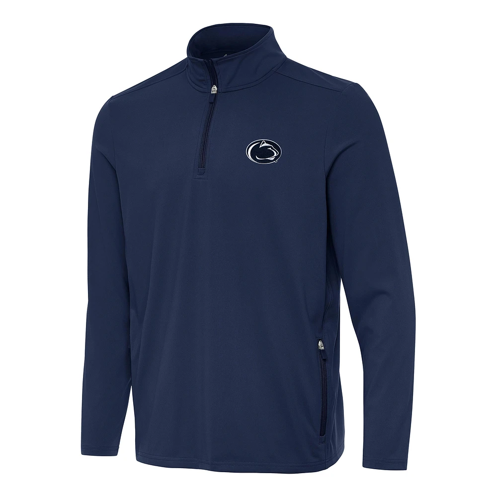 Men's Antigua Navy Penn State Nittany Lions Perilous Quarter-Zip Sweatshirt