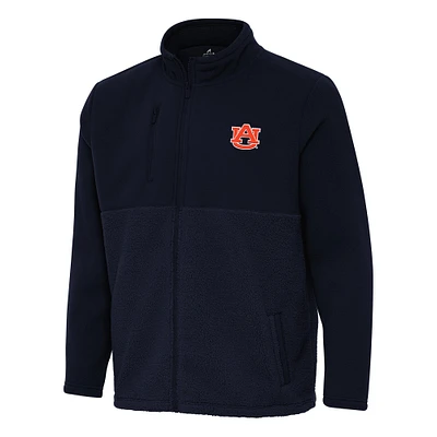 Men's Antigua Navy Auburn Tigers Daily Fused Full-Zip Jacket