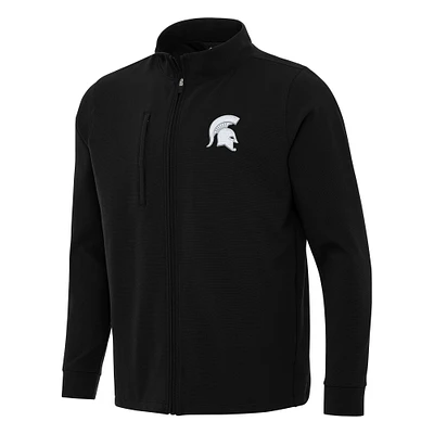 Men's Antigua Michigan State Spartans Regard Full-Zip Jacket
