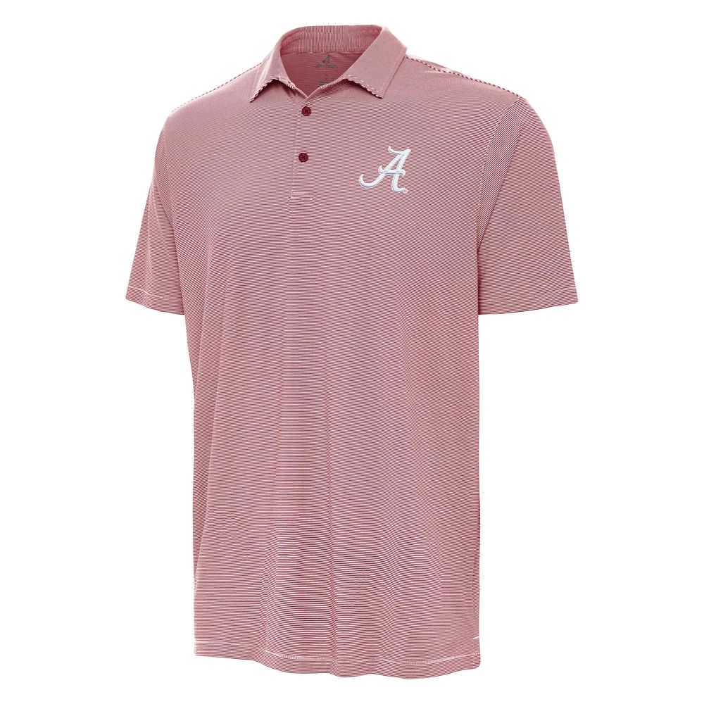 Men's Antigua Cardinal Alabama Crimson Tide Twine Polo