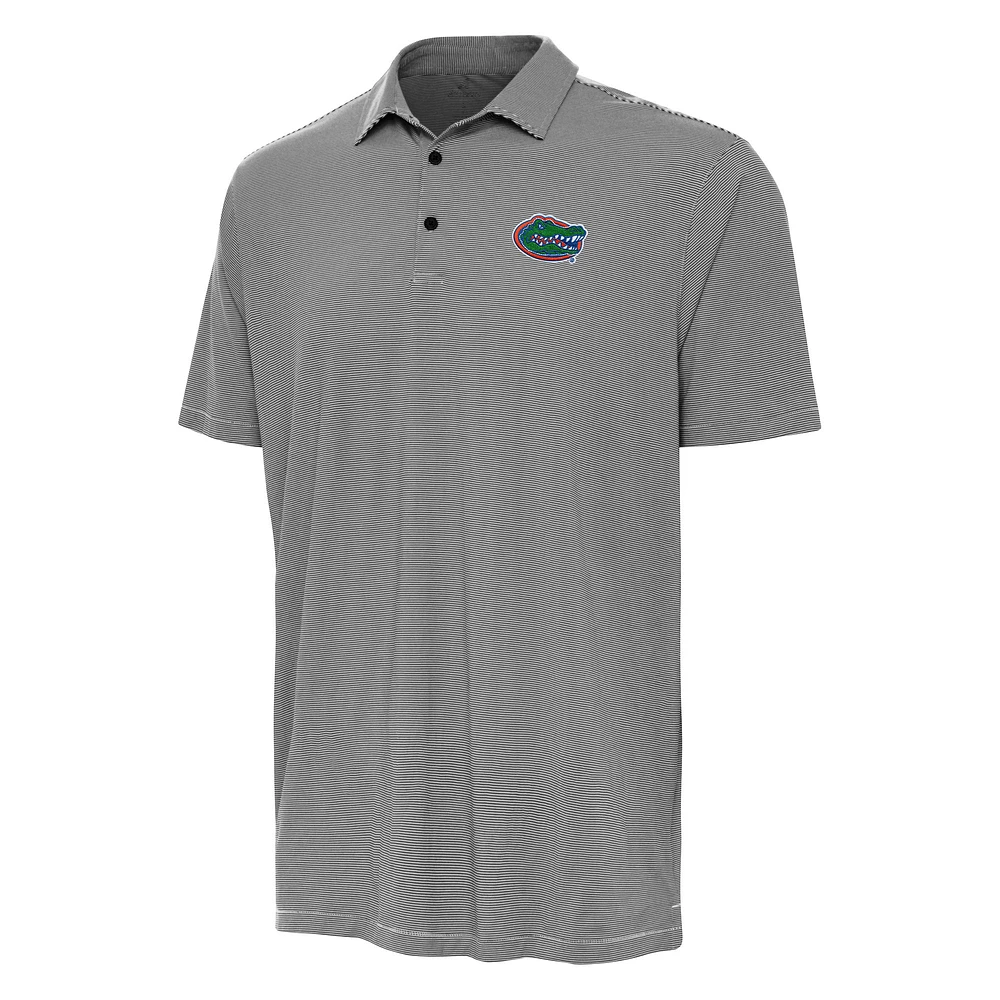 Men's Antigua Black Florida Gators Twine Polo