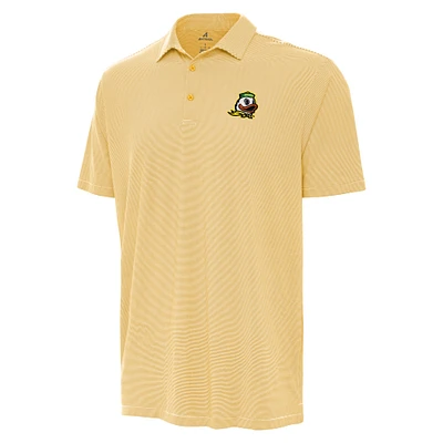 Men's Antigua Gold Oregon Ducks Twine Polo