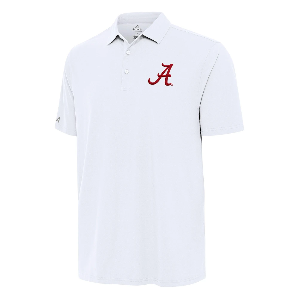Men's Antigua White Alabama Crimson Tide Era Polo