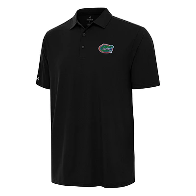 Men's Antigua Black Florida Gators Era Polo