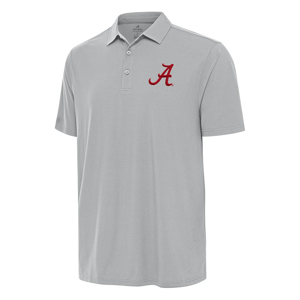 Men's Antigua Gray Alabama Crimson Tide Era Polo