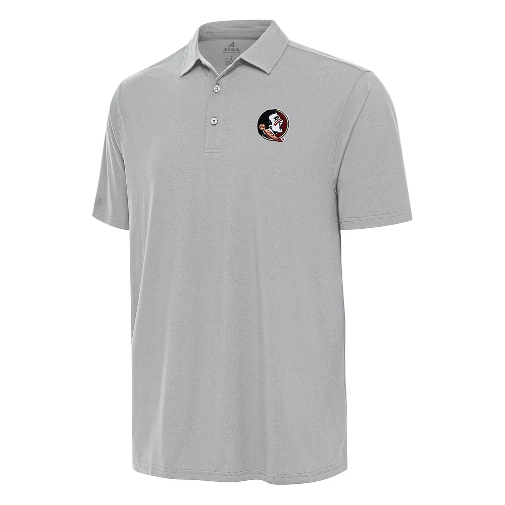Men's Antigua Gray Florida State Seminoles Era Polo