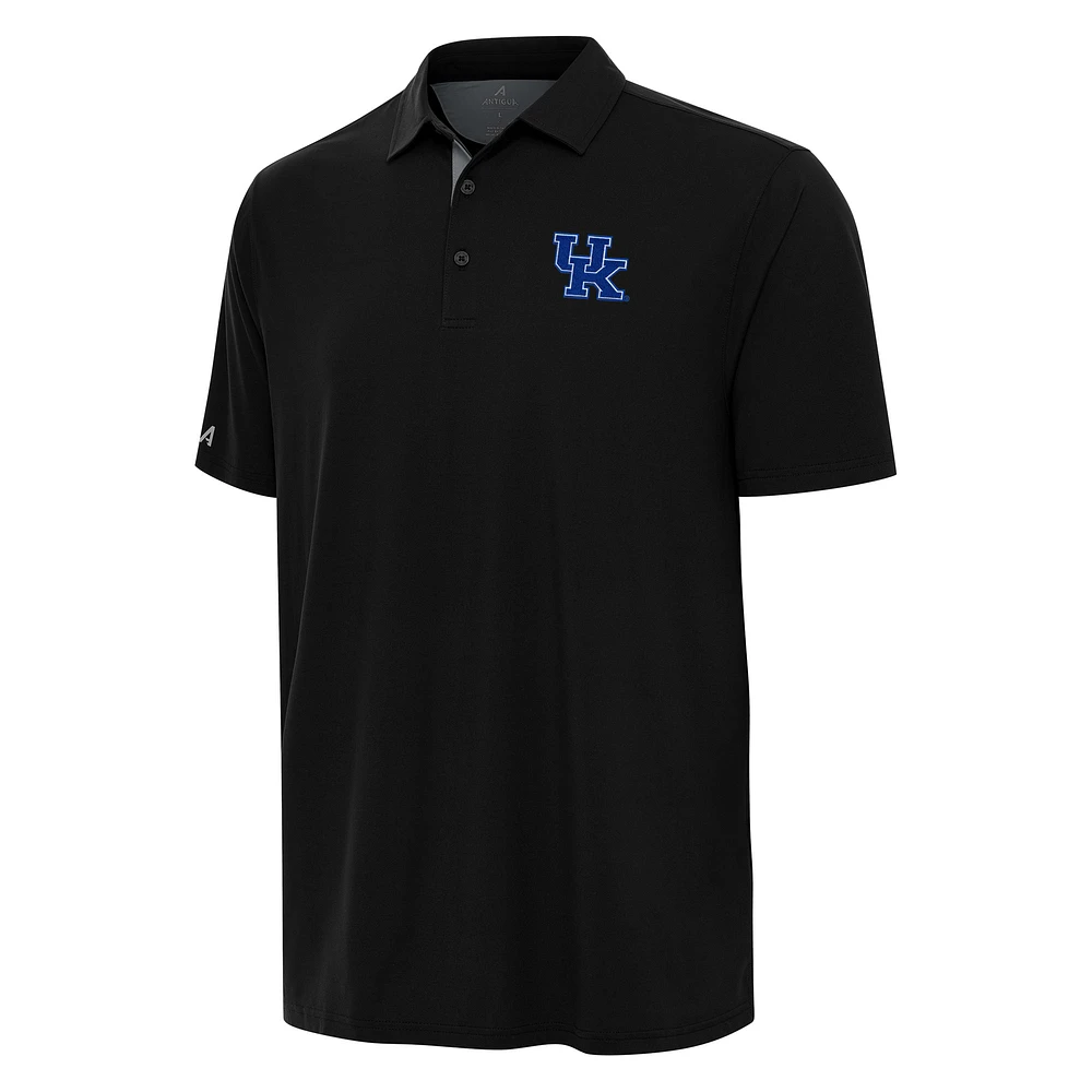 Men's Antigua Heather Gray Kentucky Wildcats Era Polo