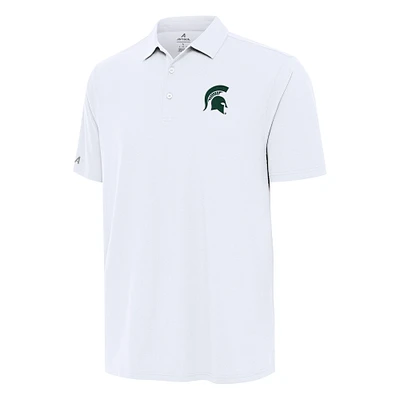Men's Antigua White Michigan State Spartans Era Polo