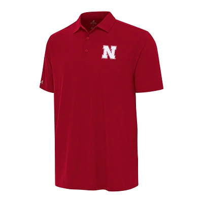 Men's Antigua Red Nebraska Huskers Era Polo