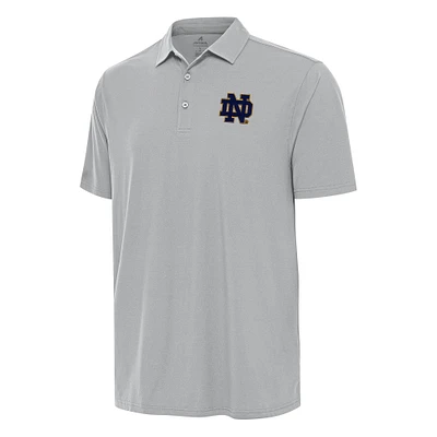 Men's Antigua Gray Notre Dame Fighting Irish Era Polo