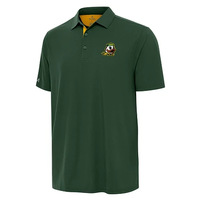 Men's Antigua Hunter Green Oregon Ducks Era Polo